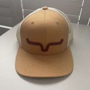 Kimes Ranch Mustard, Maroon & Cream  Trucker Hat
